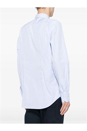 Camicia sartoriale a righe in cotone blu e bianco PAUL SMITH | M1R800PN0240440